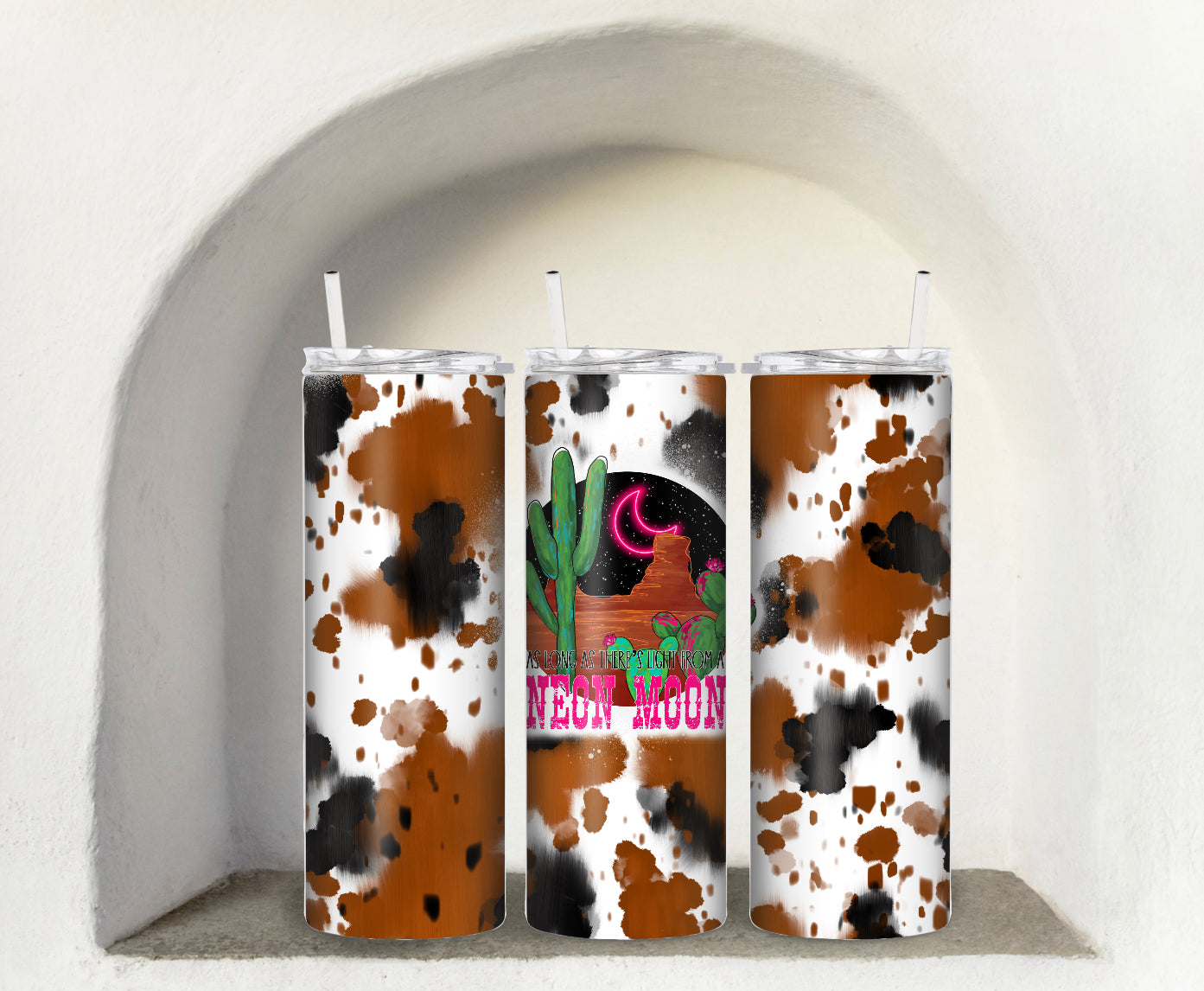 Neon Moon Cow Print Sub Wrap