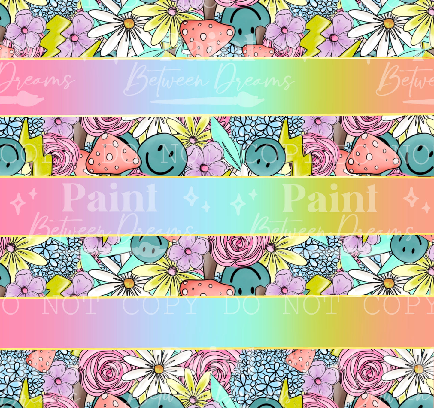 Good Vibes Only Rainbow Stripe Sublimation Wrap