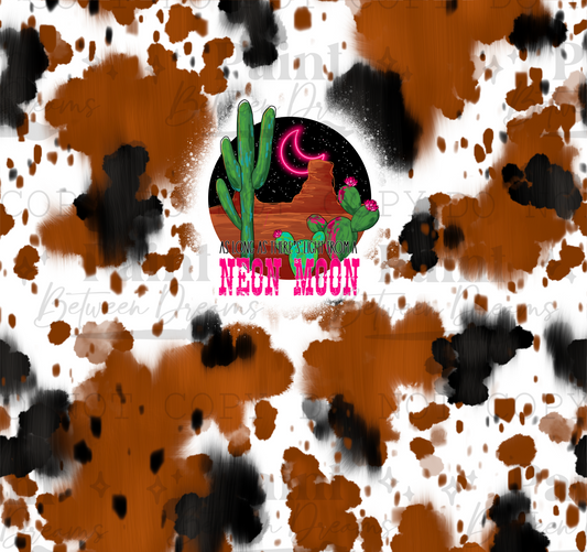 Neon Moon Cow Print Sub Wrap