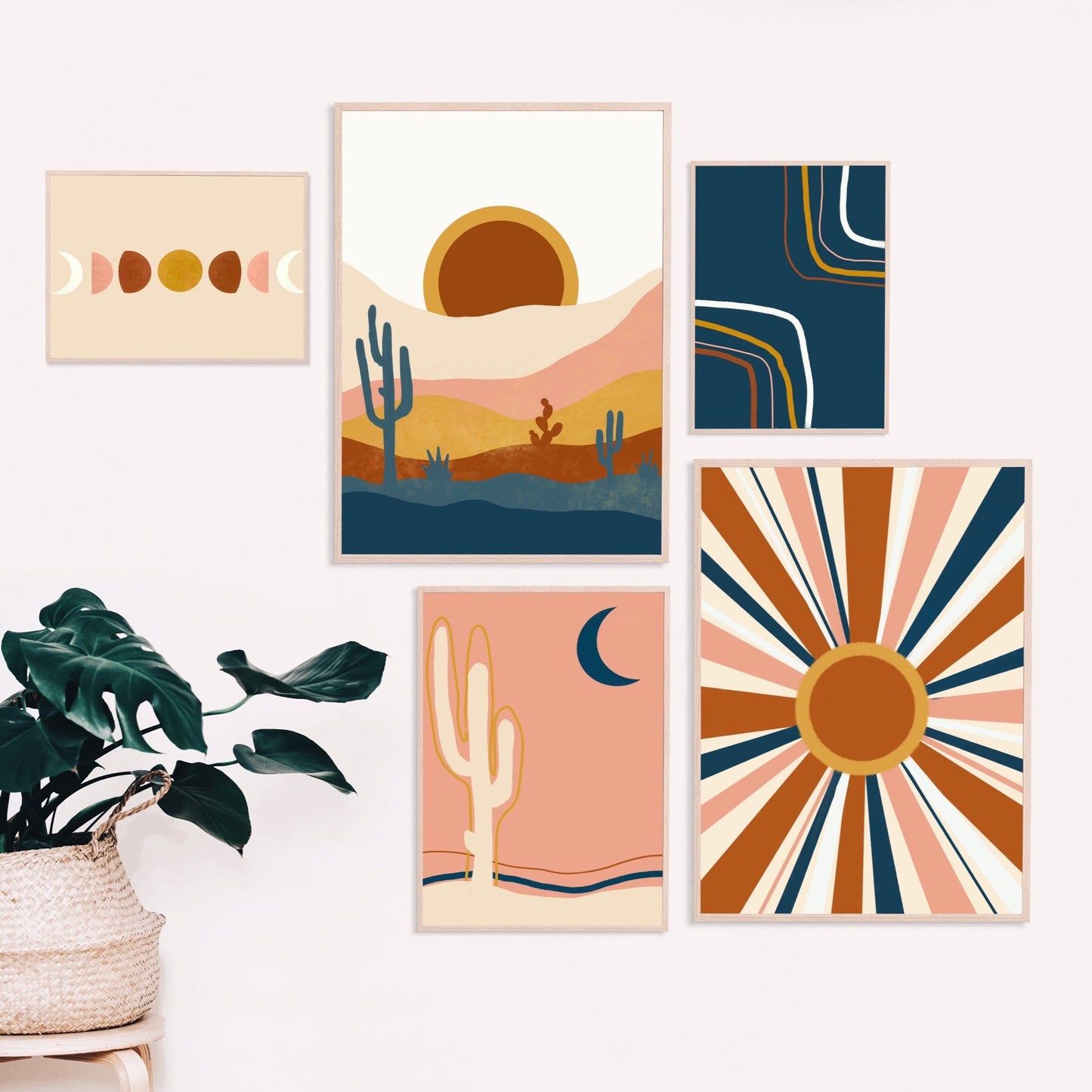 Boho Desert Moon Prints