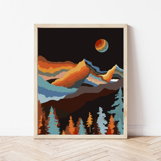 Black Mountain Print