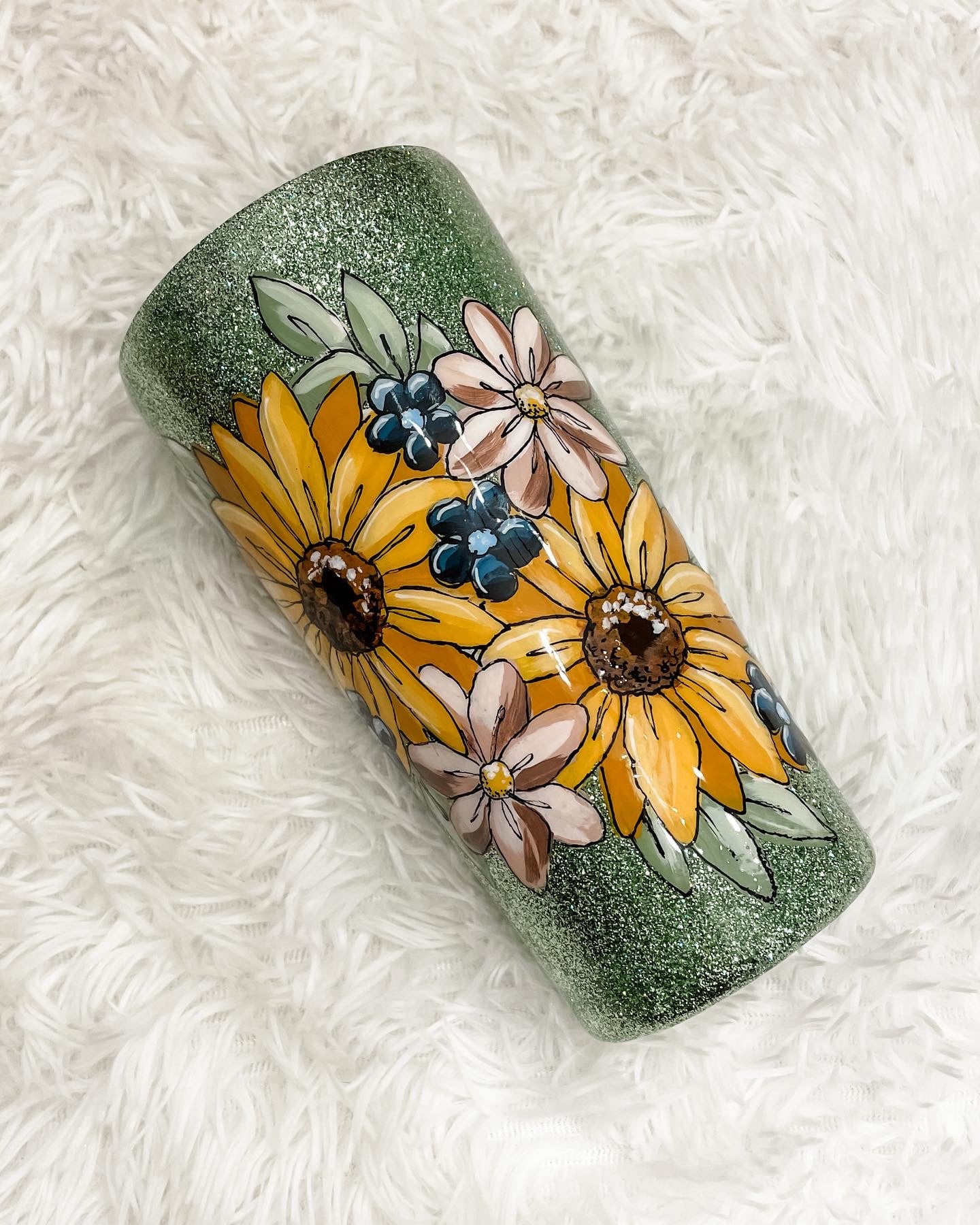 Sage Sunflower Cup