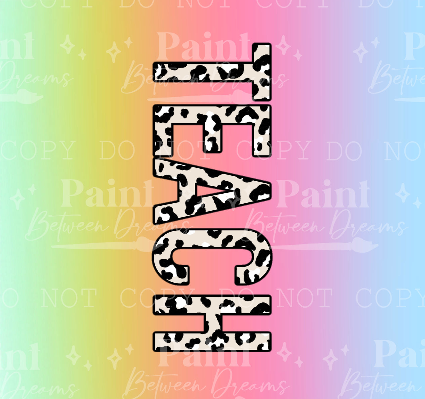 Rainbow Leopard Teach Wrap
