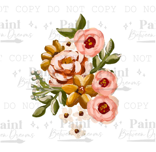 Peachy Pink Floral